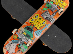 Skateboard set 002 Model 3D