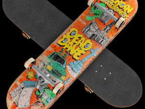 Skateboard set 002 3D Model