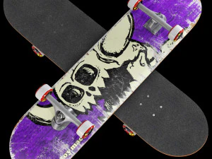 Skateboard set 002 3D Model
