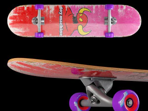 Skateboard set 002 3D Model