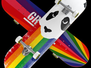 Skateboard set 003 3D 模型