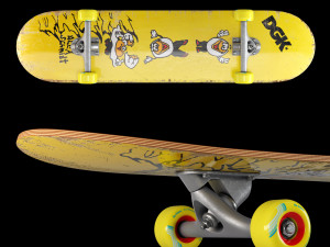 Skateboard set 003 3D 模型