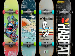 Skateboard set 004 3D Model