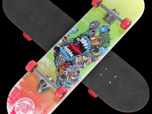 Skateboard set 004 Model 3D