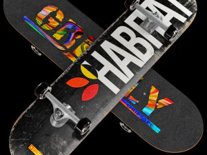 Skateboard set 004 3D Model