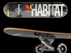 Skateboard set 004 3D Model