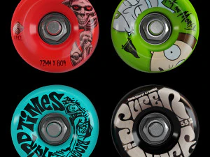 Skateboard set 004 3D Model