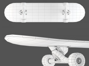 Skateboard set 004 Model 3D