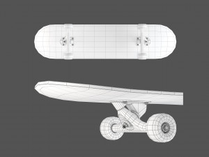 Skateboard set 004 Model 3D