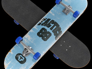 Skateboard set 005 3D Модель