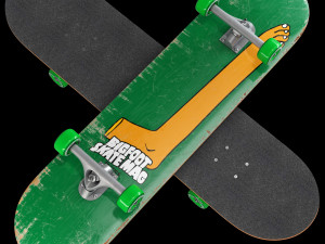 Skateboard set 005 3D Модель