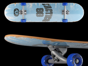 Skateboard set 005 3D Модель