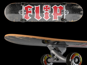 Skateboard set 005 3D Модель