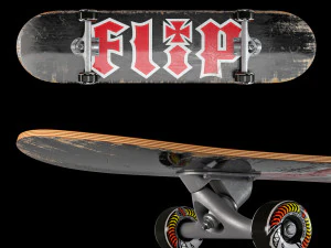 Conjunto de skate 005 Modelo 3D