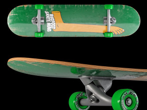 Skateboard set 005 3D Модель