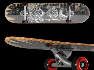 Conjunto de skate 005 Modelo 3D