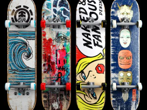 Skateboard set 006 3D Model