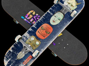 Skateboard set 006 3D Model