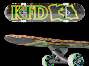 Skateboard set 007 3D Model