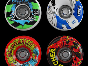 Skateboard set 007 3D-Modell