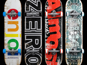 Skateboard set 008 Modelo 3D