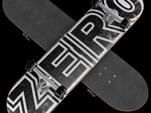 Skateboard set 008 3D Model