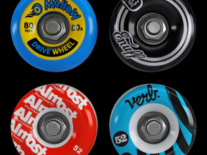 Skateboard set 008 Modelo 3D