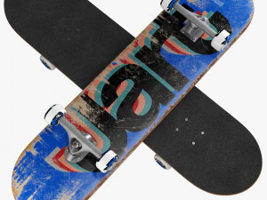 Set decorativo blu Modello 3D