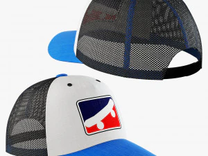 Set decorativo blu Modello 3D