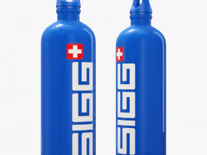 Set decorativo blu Modello 3D