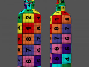 Decorative set green 3D 模型