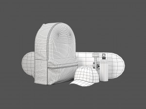 Decorative set green 3D 模型