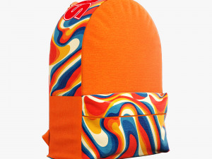 Decorative set orange Model 3D