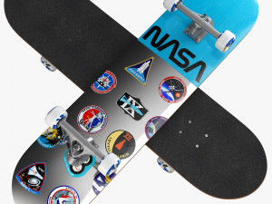 Decorative set white NASA Modèle 3D