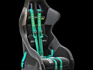 Sparco pro 2000 racing seat 3D Model