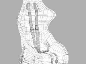 Sparco pro 2000 racing seat 3D Model
