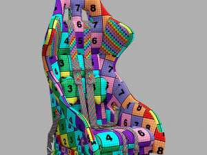 Sparco pro 2000 racing seat 3D Model