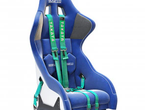 Sparco pro 2000-마티니 레이싱-레이싱 시트 3D 모델