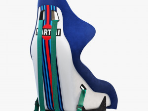 Sparco pro 2000-martini racing-racing seat Model 3D