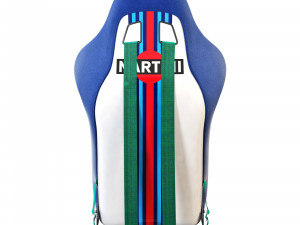 Sparco pro 2000-martini racing-racing seat Model 3D