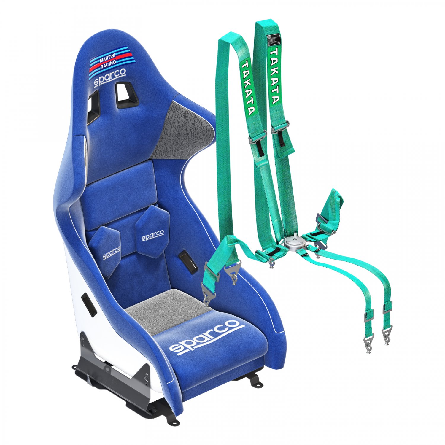 Sparco pro 2000-martini racing-racing seat 3D-Modell in Autoteile 3DExport