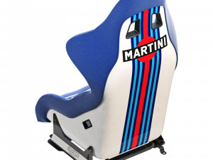 Sparco pro 2000-martini racing-racing seat Model 3D