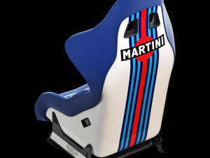 Sparco pro 2000-martini racing-racing seat Model 3D