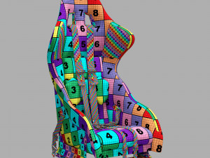 Sparco pro 2000-martini racing-racing seat Model 3D