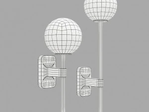 Astroverlichting tacoma enkel-enkel grande glas 3D Model