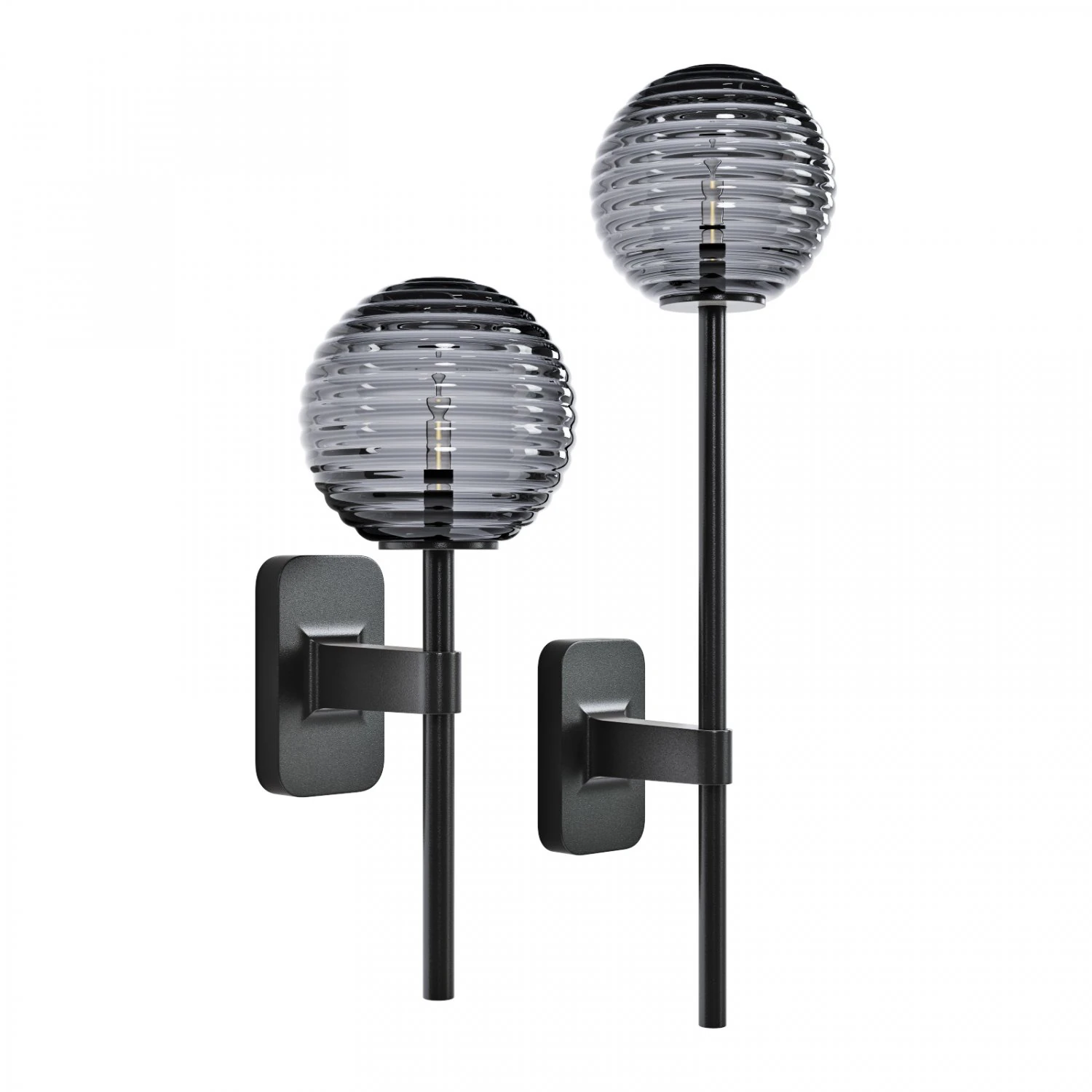 Astroverlichting tacoma enkel-enkel grande geribbeld glas 3D Model .c4d .max .obj .3ds .fbx .stl .blend 