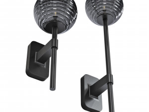 Astro lighting tacoma single-single grande rbbed glass 3D 模型