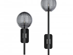 Astroverlichting tacoma enkel-enkel grande geribbeld glas 3D Model