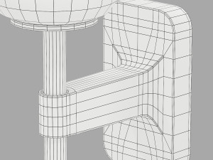 Astro lighting tacoma single-single grande reed glass Modelo 3D