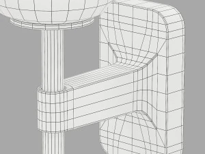 Astro lighting tacoma vidro de palheta grande &uacute;nico Modelo 3D